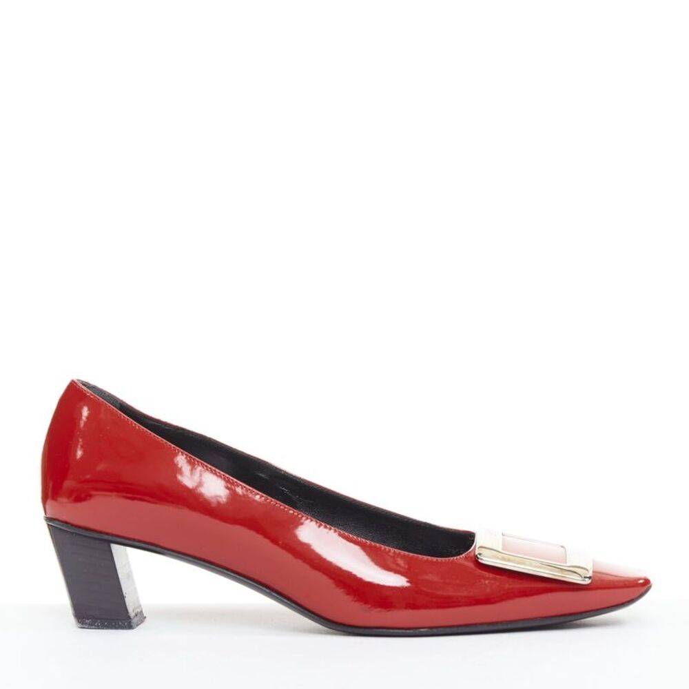Roger Vivier Patent Leather Buckle Pumps